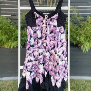 Urban Outfitters Kimchi Blue Black and Purple Floral Dress